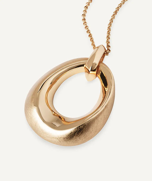 Colgante oval volumen textura Dual