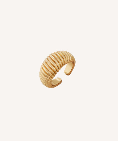 Anillo Chapado Oro 18 Kt relieve