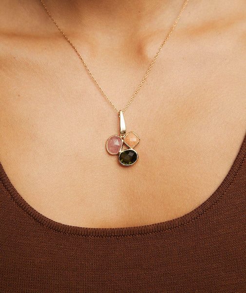 Collar Talaia con piedras naturales
