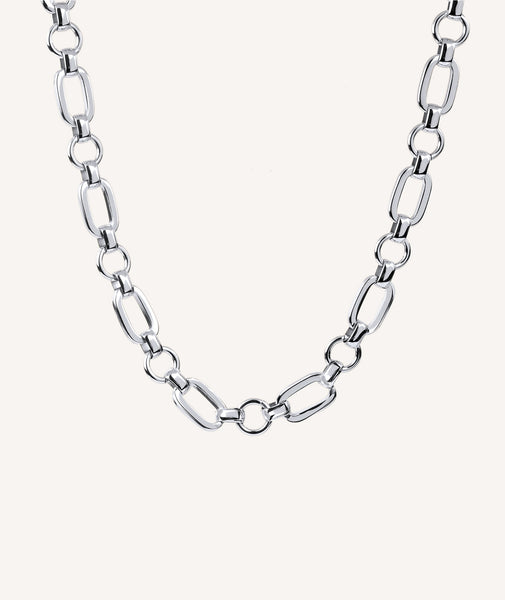 Collar eslabones Plata