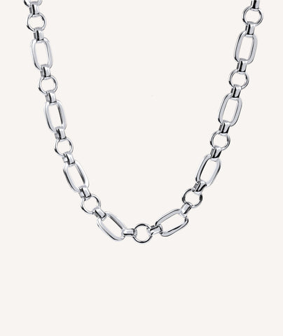 Collar eslabones Plata