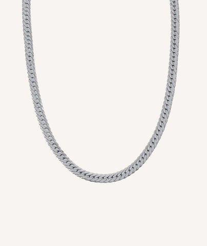 Collar Plano plata