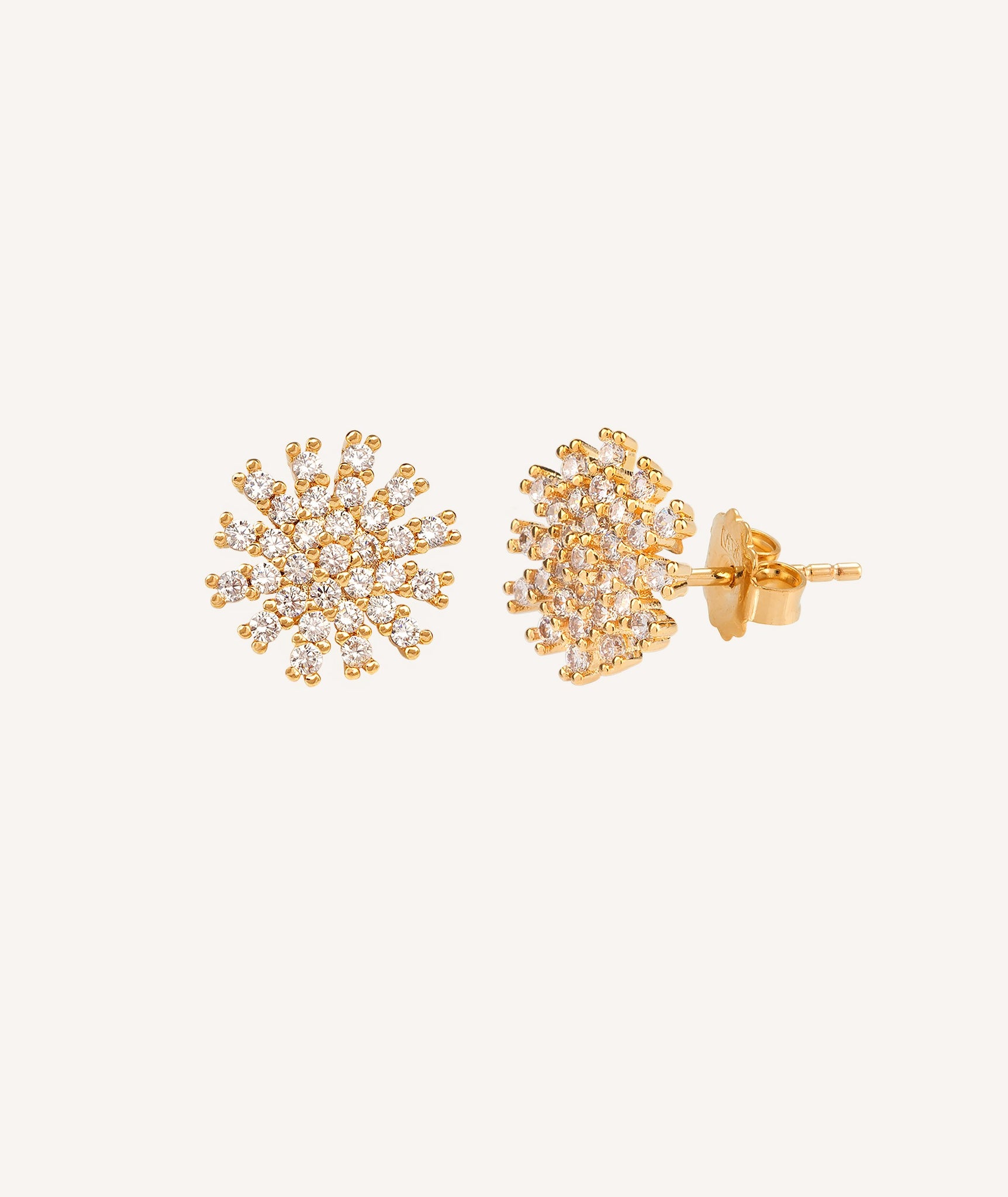 Pendientes circonitas estrella