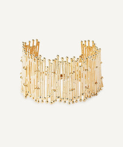 Pulsera Redosa chapado Oro 18 Kt tiras