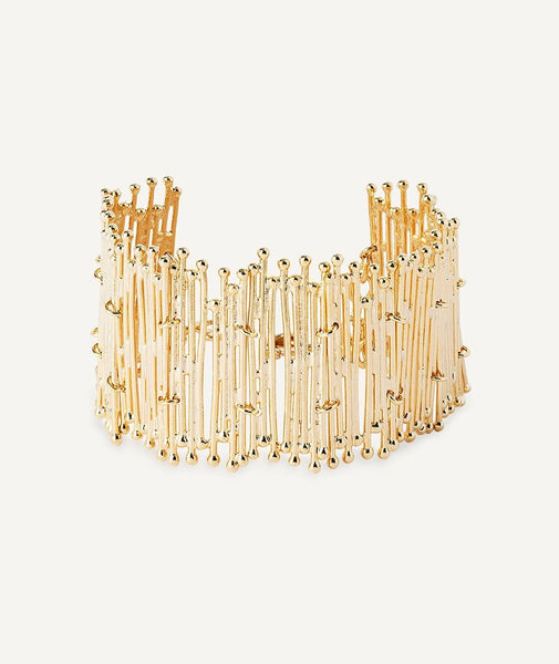 Pulsera Redosa chapado Oro 18 Kt tiras