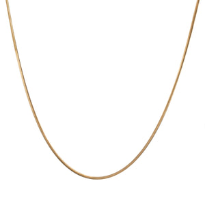Collar 38+5CM Liso Ancho 2,15MM Chapado