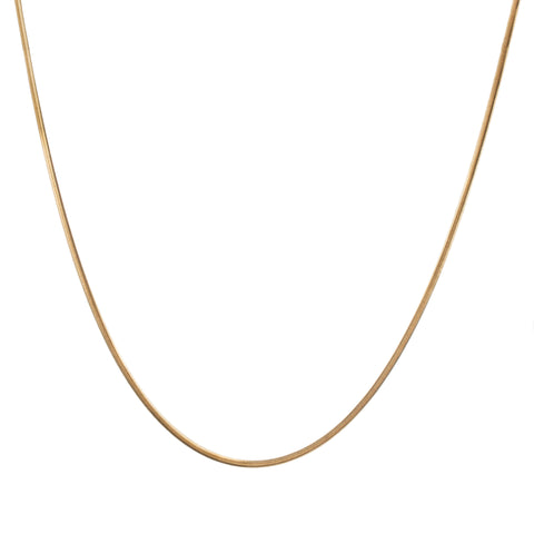 Collar 38+5CM Liso Ancho 2,15MM Chapado