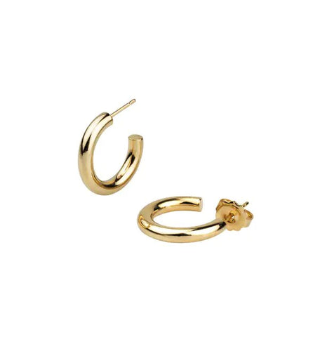 Argollas Aro acabado en Oro 18 Kt redondos