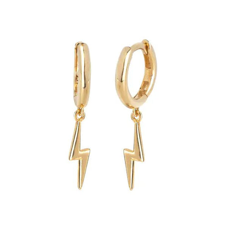 Zarcillo acabado en Oro 18 Kt Aro 12mm articulado rayo Liso