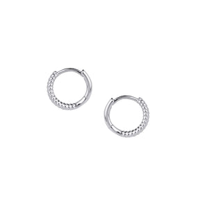 Zarcillos Plata Aro 12X1,5mm