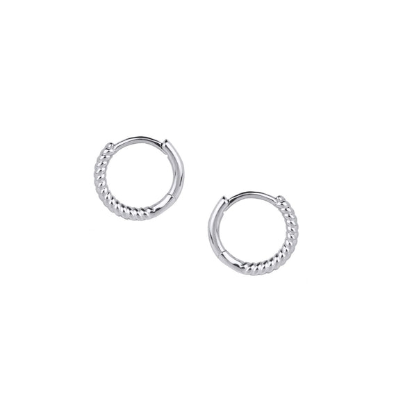 Zarcillos Plata Aro 12X1,5mm
