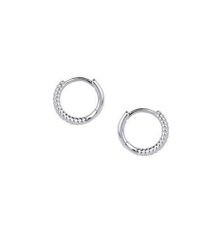Zarcillos Plata Aro 12X1,5mm