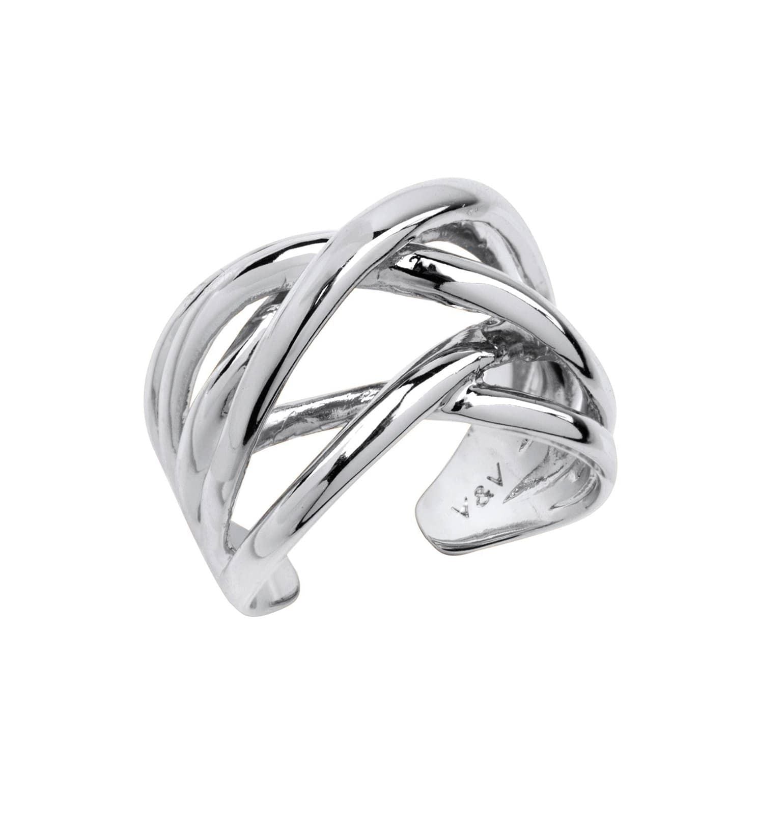 Anillo acabado en Plata multitiras finas