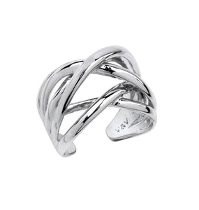 Anillo acabado en Plata multitiras finas