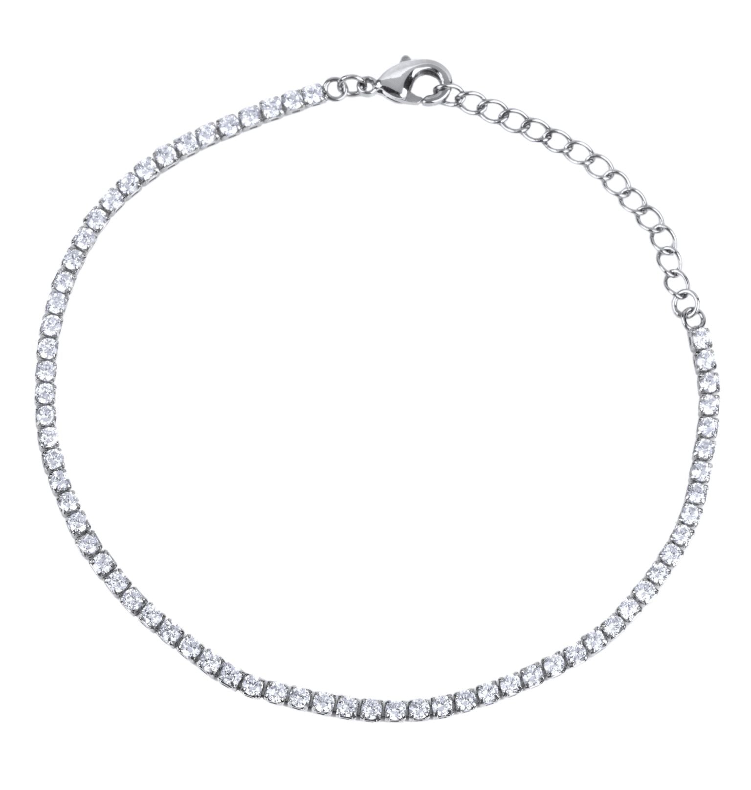 Pulsera acabo plata Circonitas
