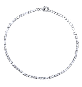Pulsera acabo plata Circonitas