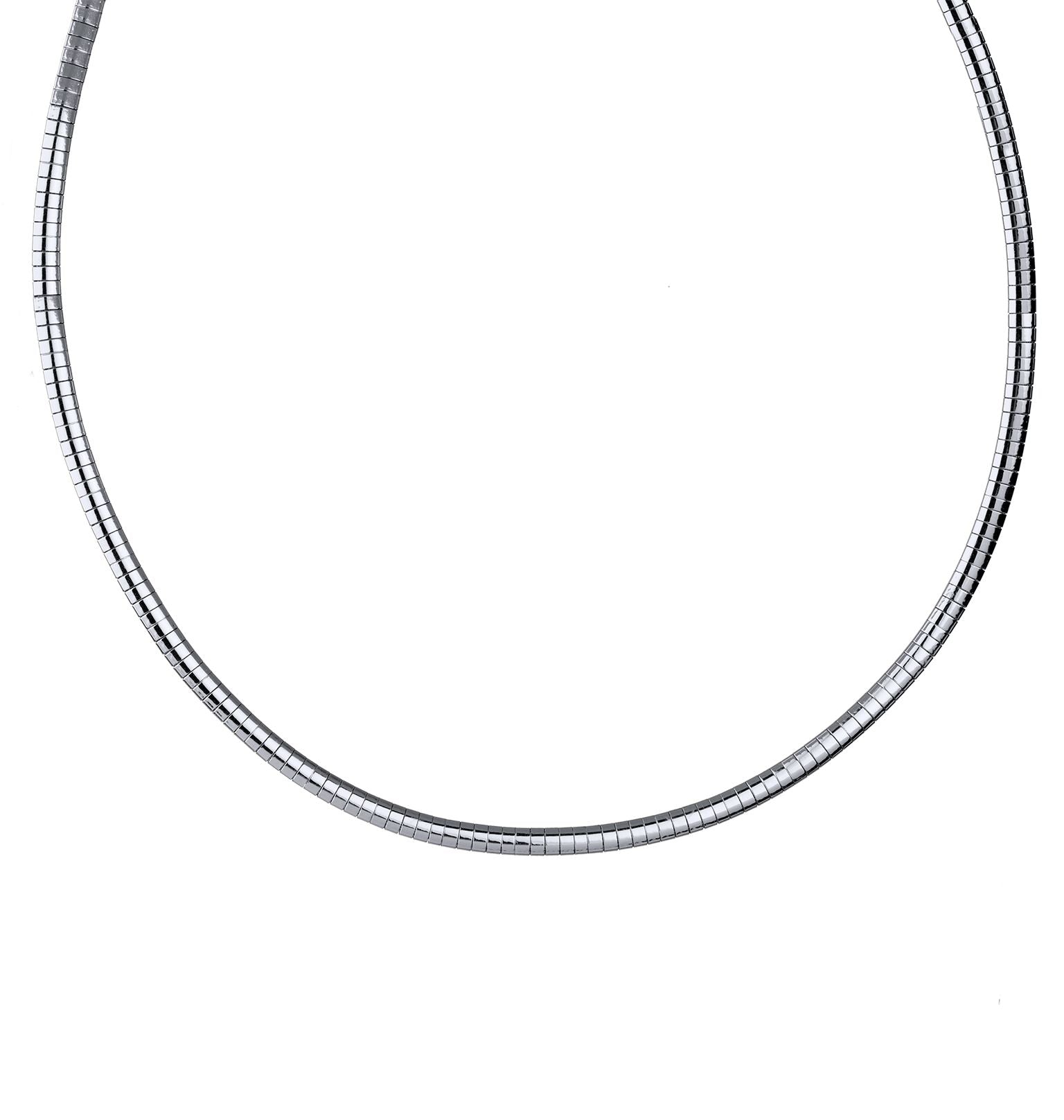 Collar acabado Plata ancho 4MM