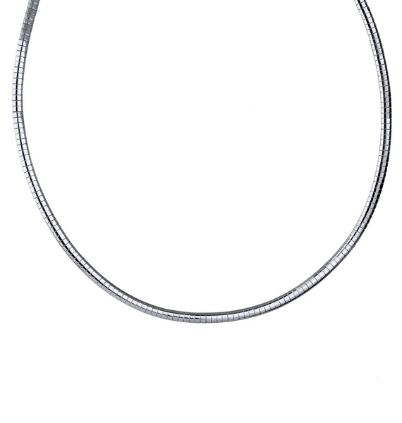 Collar acabado Plata ancho 4MM