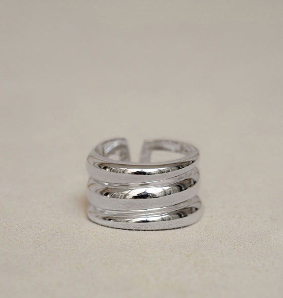 Anillo acabado Plata Tiras
