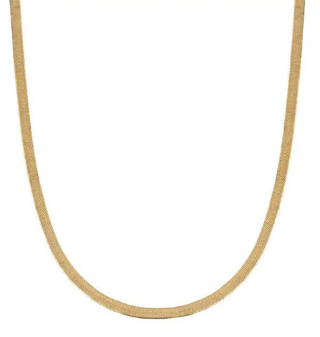 Collar acabado en Oro 18 Kt plano 3,3mm
