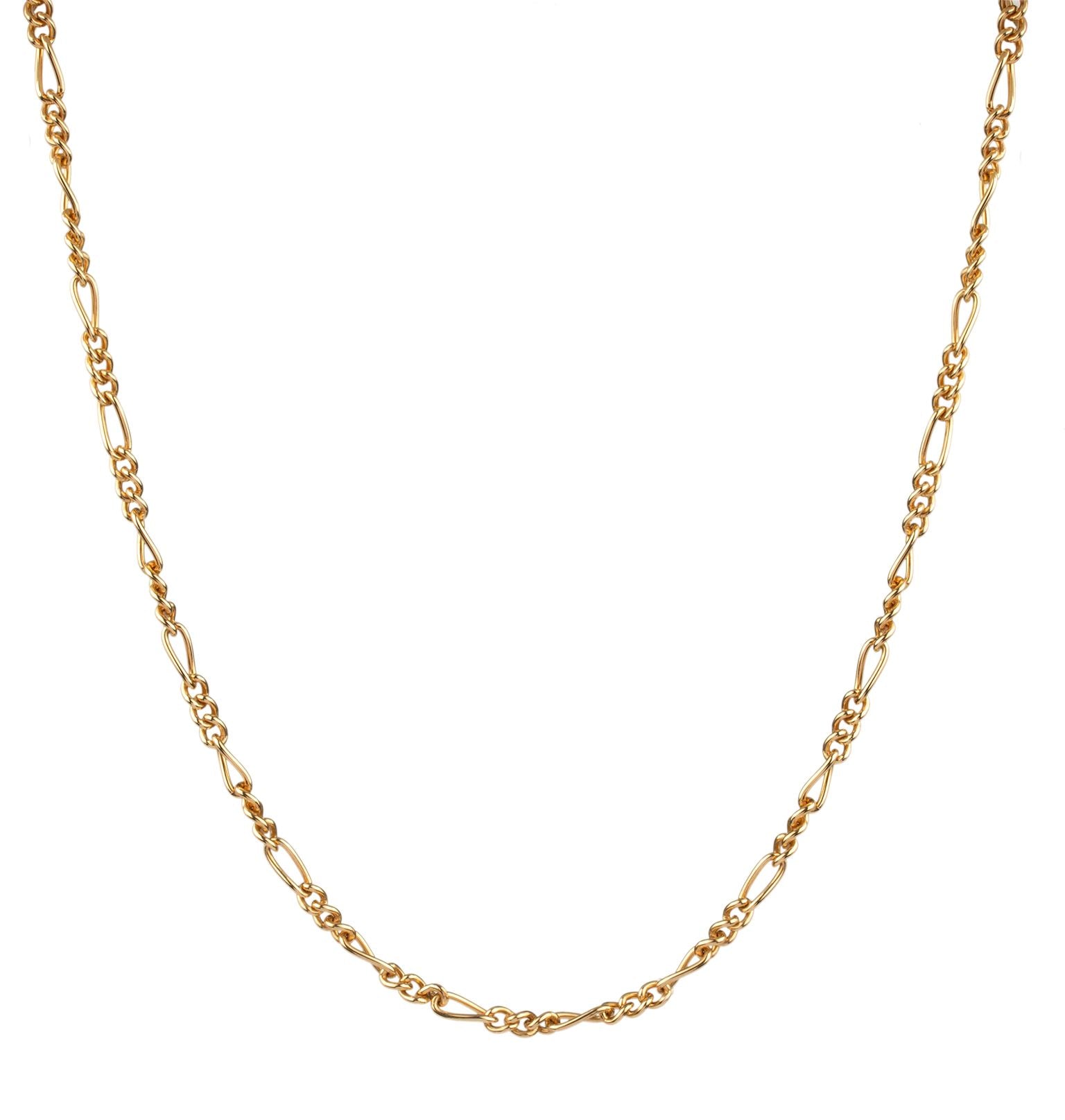 Collar acabado en oro 18 kl eslabones