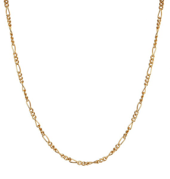 Collar acabado en oro 18 kl eslabones