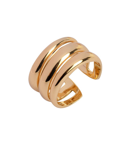 Anillo acabado Oro 18Kt Tiras