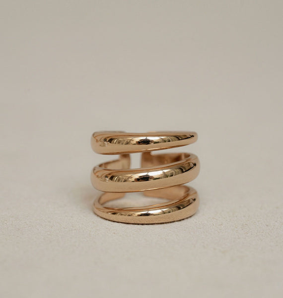 Anillo acabado Oro 18Kt Tiras