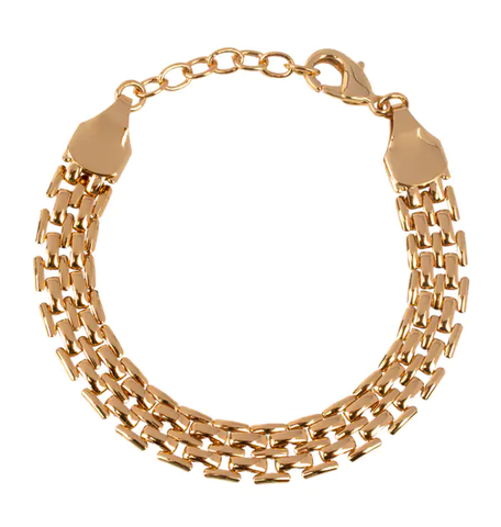Pulsera Acabado en Oro 18Kt Cadena Panther
