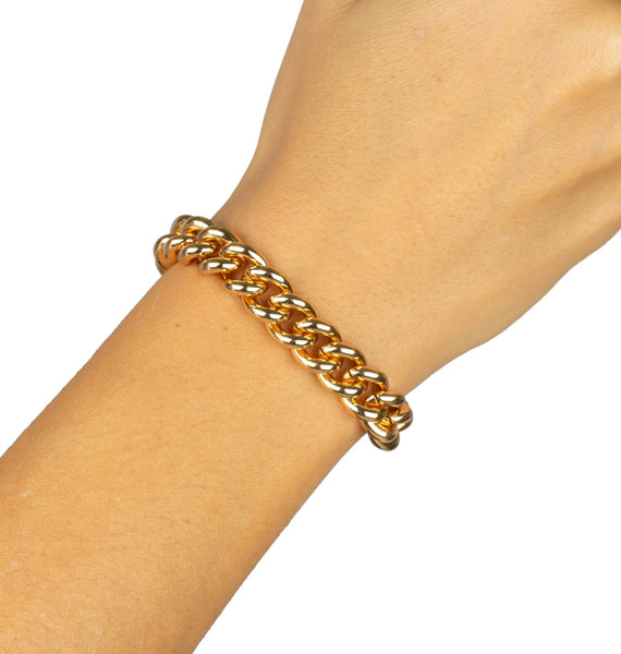 Pulsera Acabada en Oro 18Kt Eslabones
