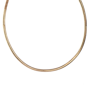 Collar acabado Oro 18Kt ancho 4MM