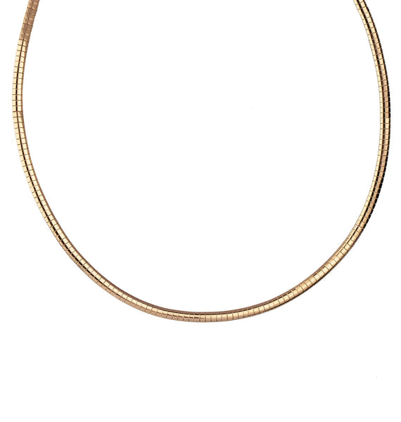 Collar acabado Oro 18Kt ancho 4MM