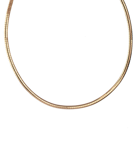 Collar acabado Oro 18Kt ancho 4MM